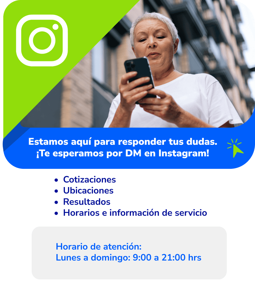 Estamos en Instagram para responder tus dudas