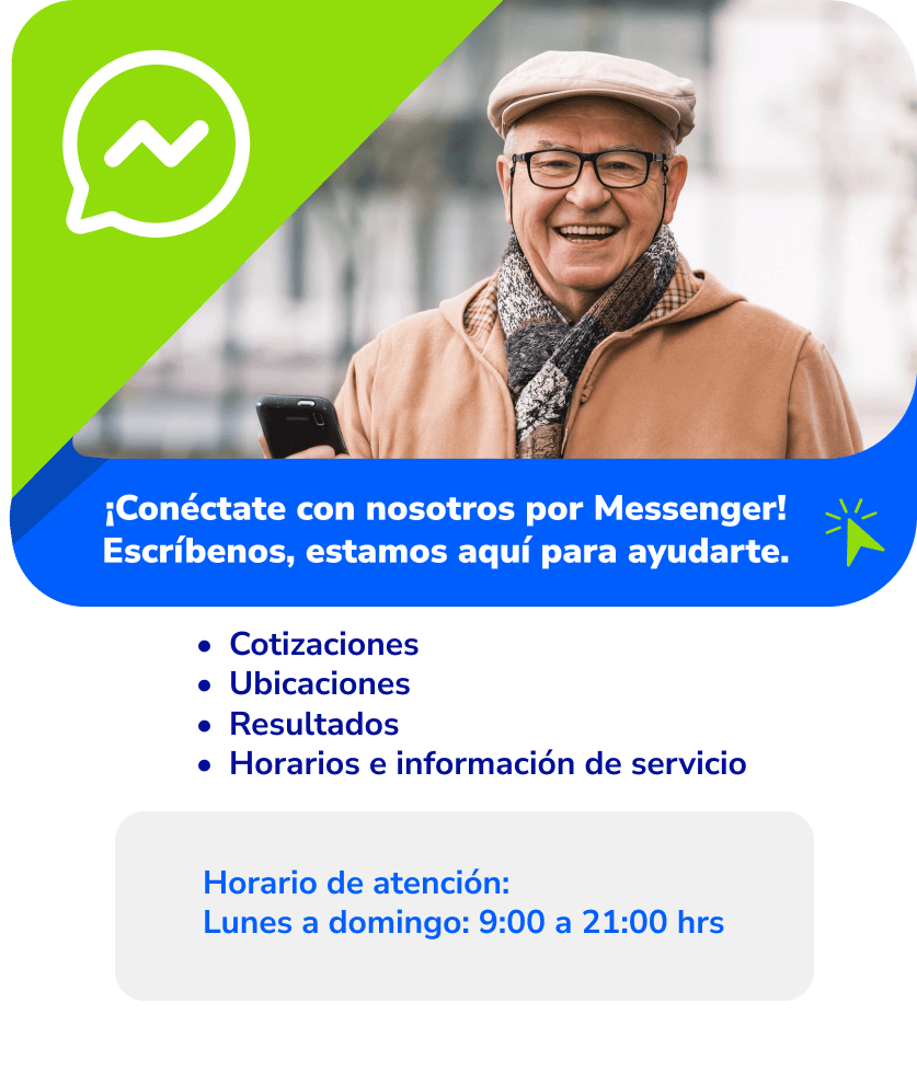 &iexcl;Con&eacute;ctate con nosotros por Messenger!