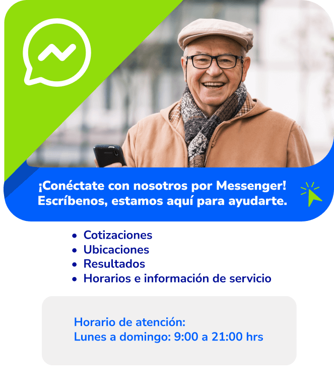 &iexcl;Con&eacute;ctate con nosotros por Messenger!